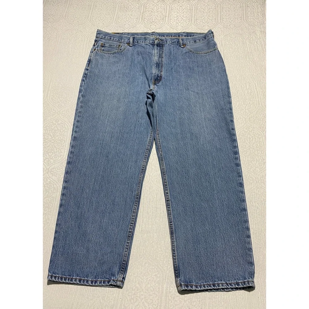 Levis 550 Jeans Men's 44x29 Blue Relaxed Fit Denim Medium‎ Wash Y2K